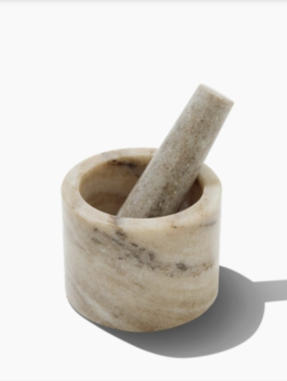 Verve Culture Marble Pestle And Mortar Set